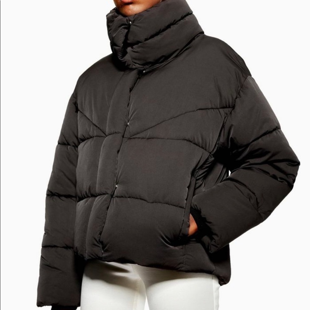 Topshop Wrap Padded Puffer